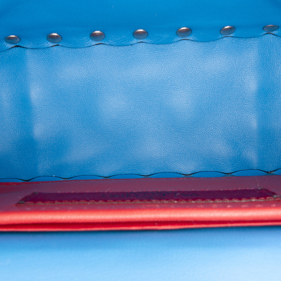 Pre-Loved Valentino Mini Glitter Rockstud Spike Satchel - Picture 4 of 12